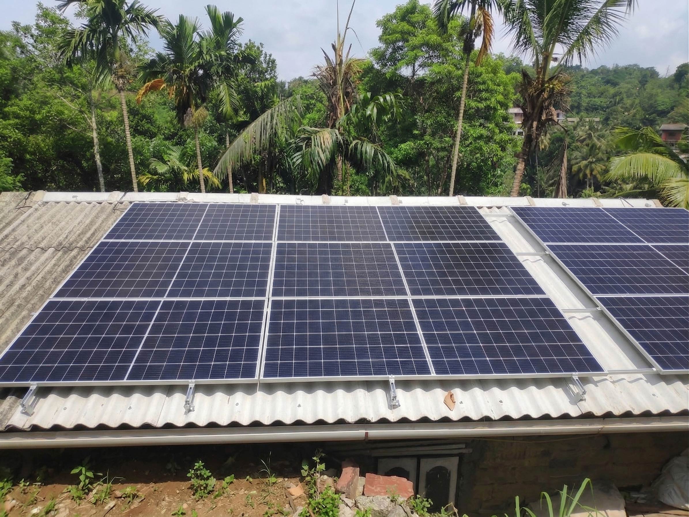 15kW solar installation in Hadeniya, Sri Lanka