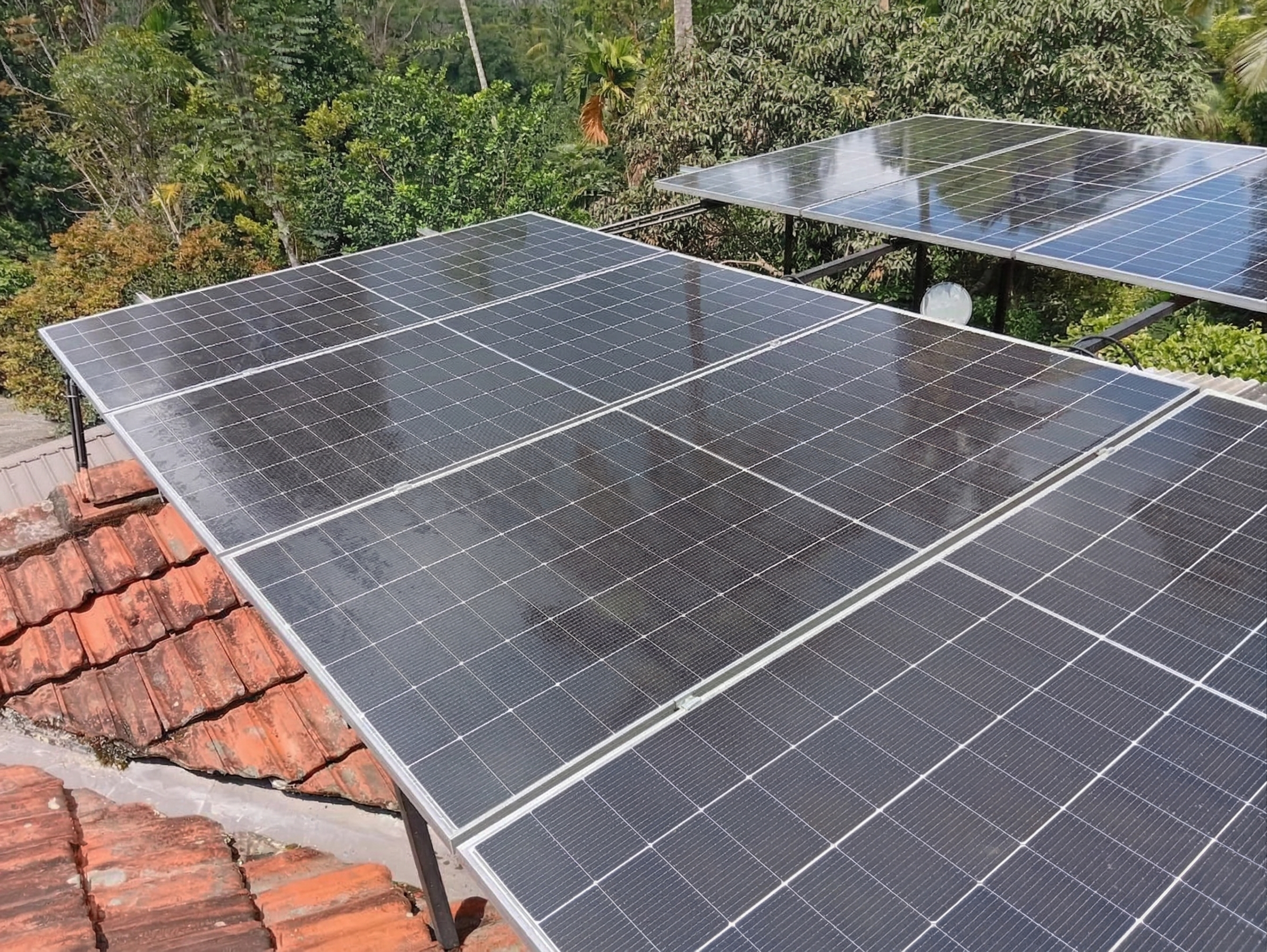 5kW solar panel installation in Jambugahpitiya Sri Lanka - Image 2