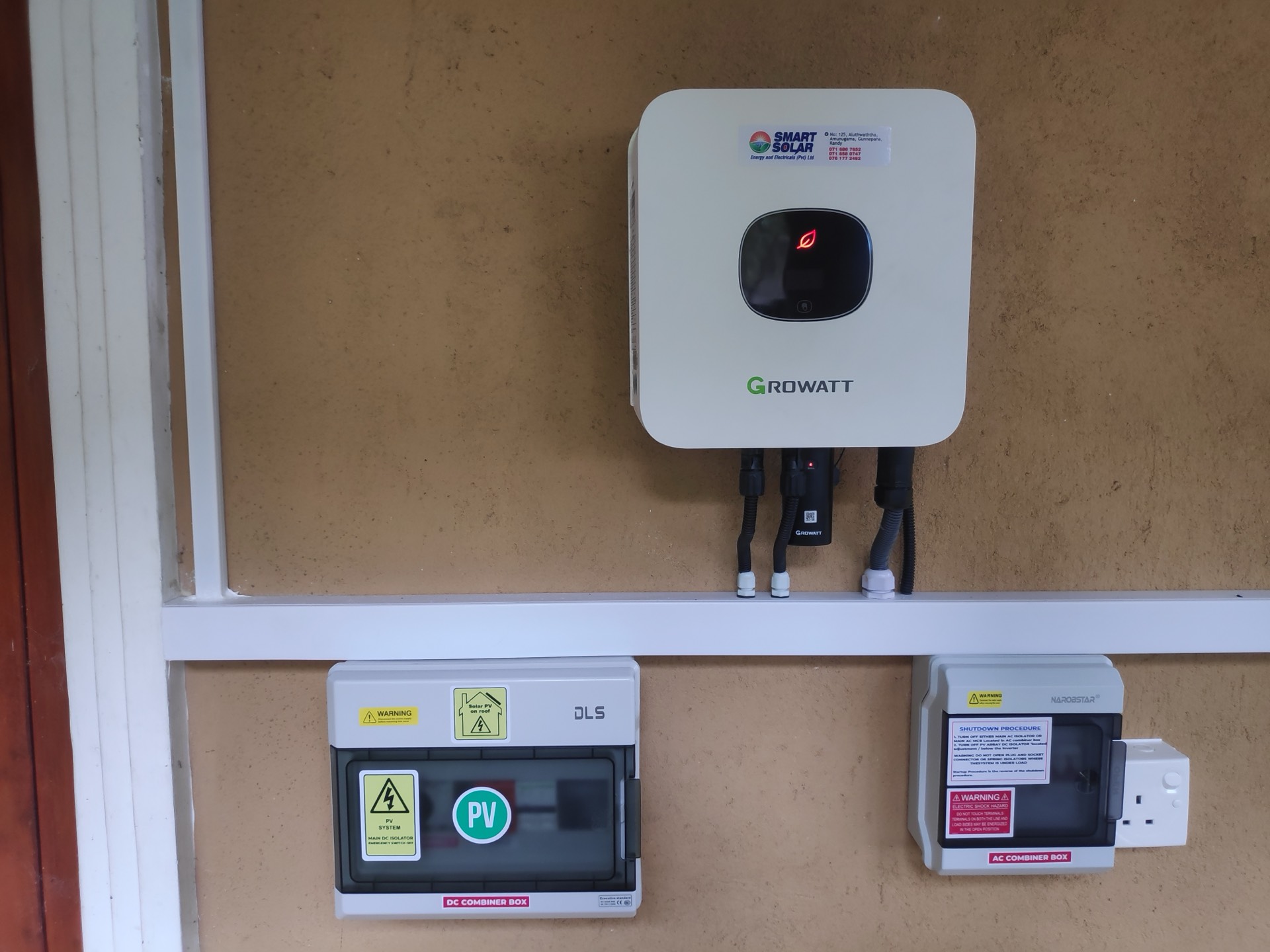 3kW solar panel installation in Mahawatte Sri Lanka - Image 1