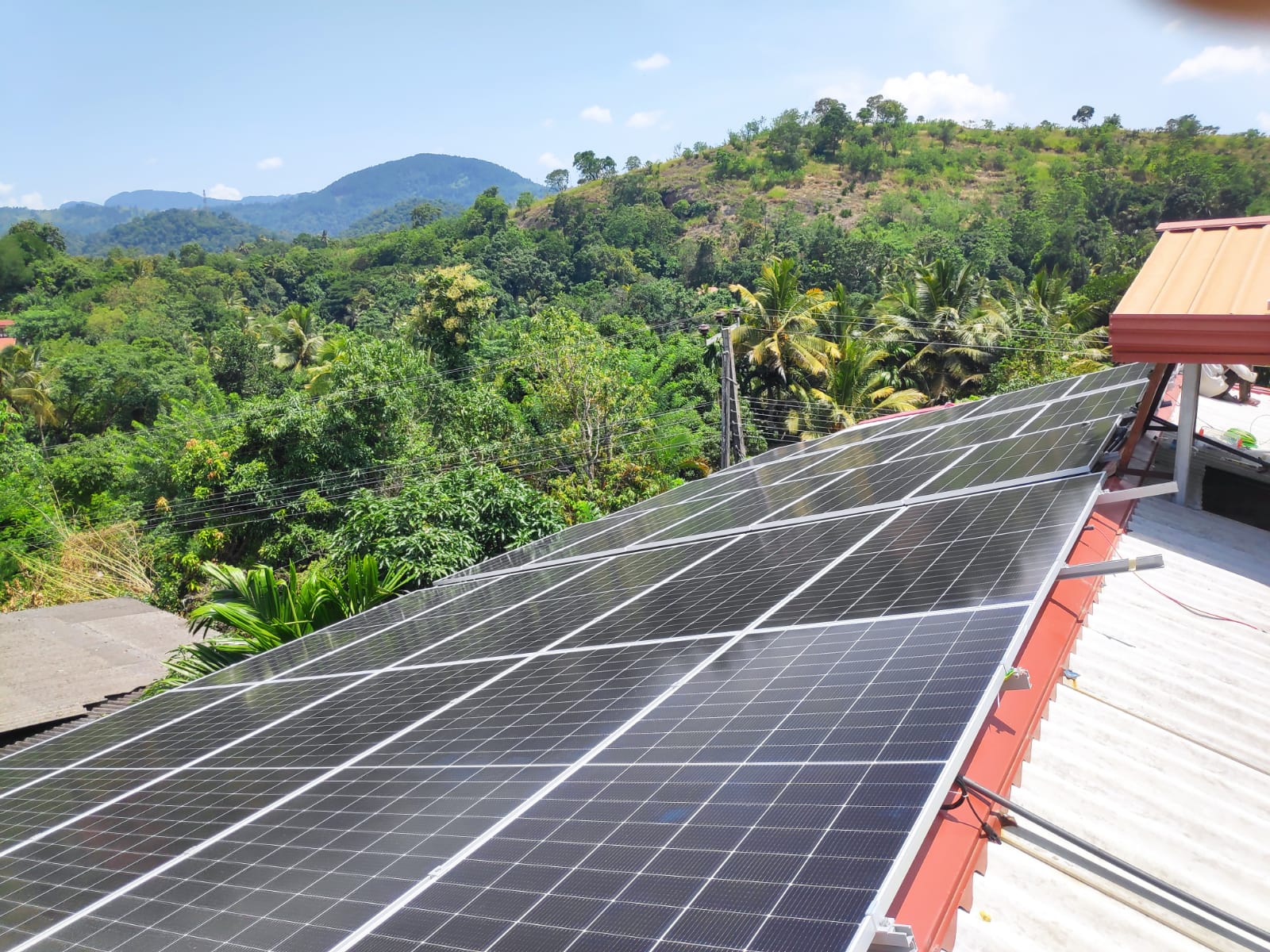 20kW solar panel installation in Naththaranpotha Sri Lanka - Image 4