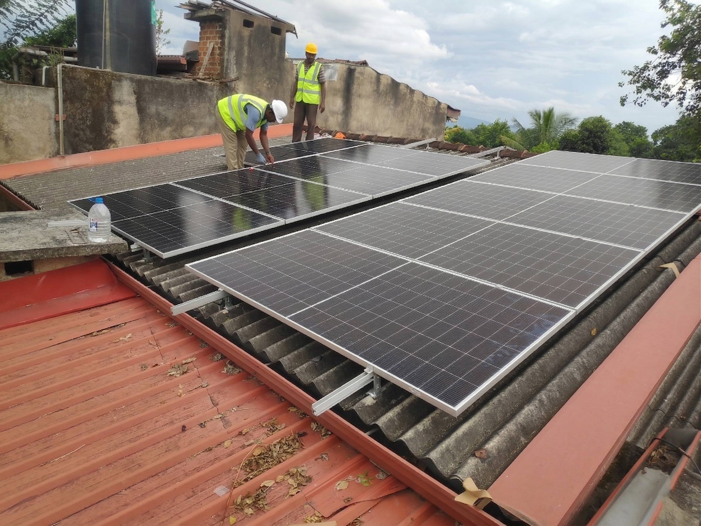 25kW solar installation in Ukuwela, Sri Lanka